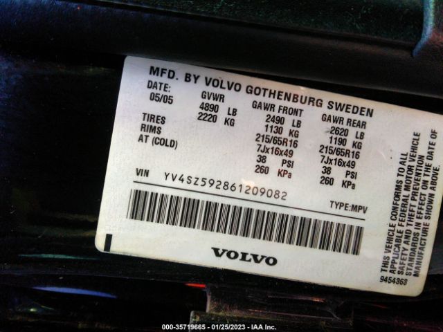 YV4SZ592861209082 Volvo XC70