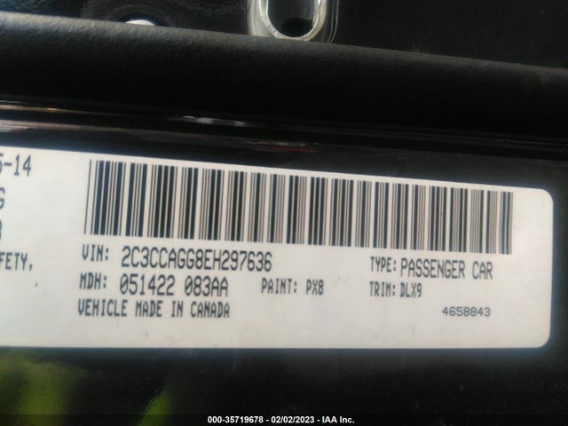 2014 CHRYSLER 300 300S VIN: 2C3CCAGG8EH297636