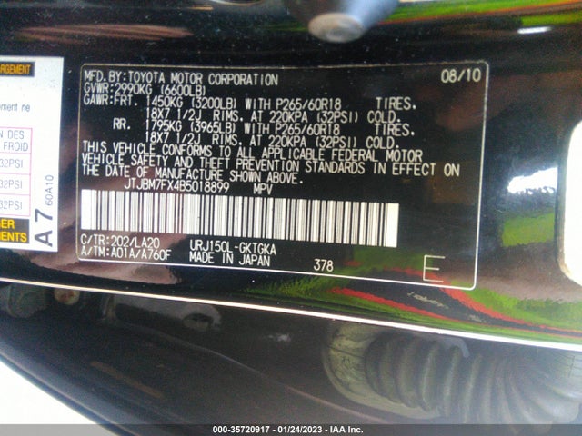Lexus GX 460 2011 JTJBM7FX4B5018899 Image 10