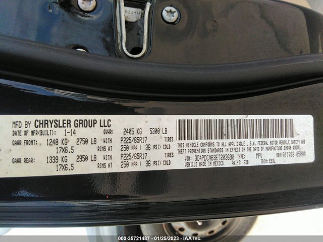 Dodge Journey American Value Pkg 2014 3C4PDCAB3ET203690 Image 10