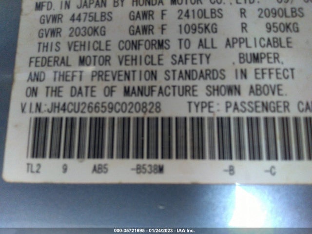 Acura TSX 2009 JH4CU26659C020828 Image 10