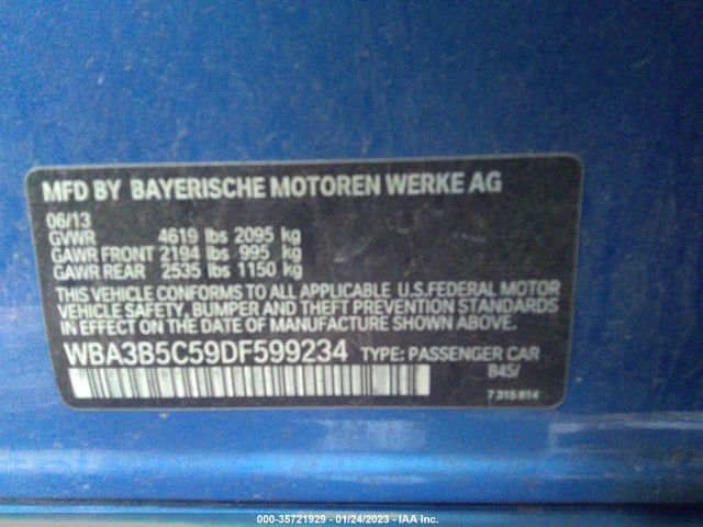 Aukcja sprzedaży 2013 Bmw 3 Series 328i Xdrive, vin: WBA3B5C59DF599234, numer aukcji: 35721929