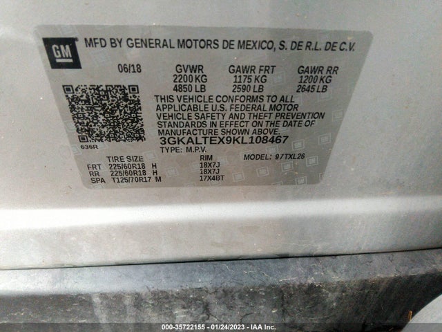 GMC Terrain Sle 2019 3GKALTEX9KL108467 Image 9