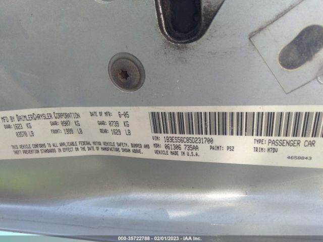 1B3ES56C85D231700 Dodge NEON SXT