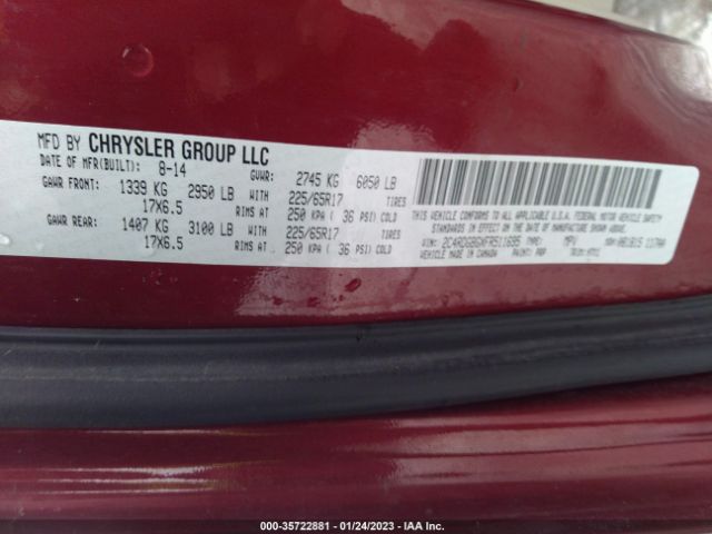 2C4RDGBGXFR511695 Dodge Grand Caravan Se