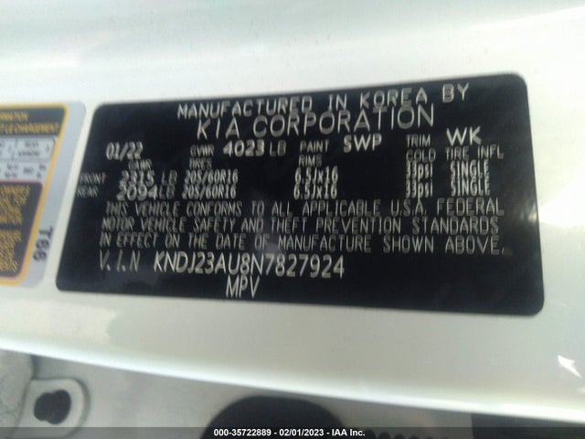 2022 Kia Soul, VIN: KNDJ23AU8N7827924