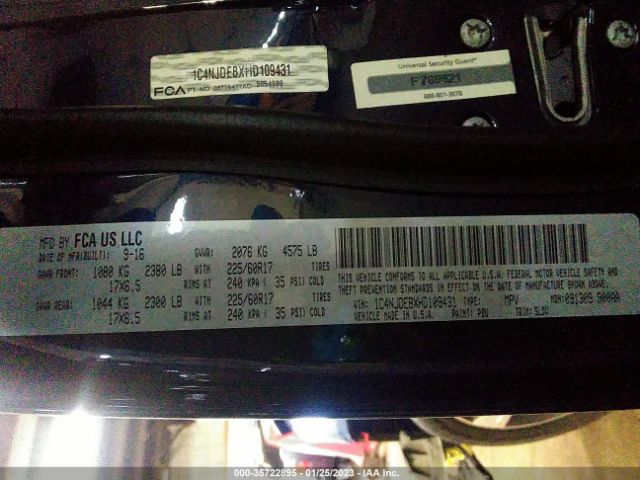 1C4NJDEBXHD109431 Jeep Compass High Altitude