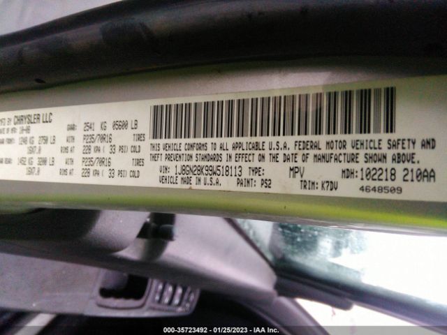 1J8GN28K99W518113 Jeep Liberty Sport