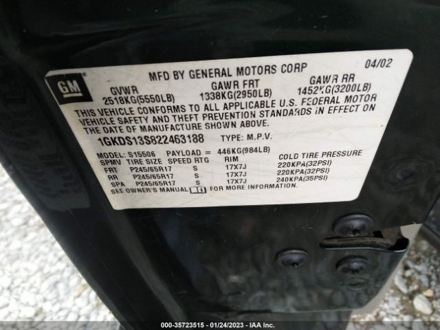 1GKDS13S822463188 GMC Envoy Sle
