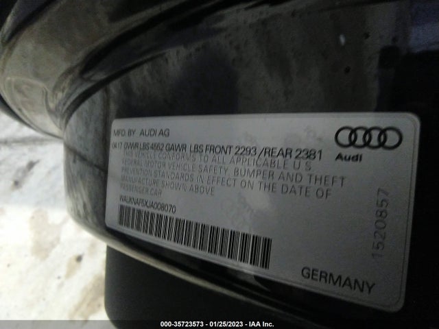 2018 Audi A5, VIN: WAUKNAF5XJA008070