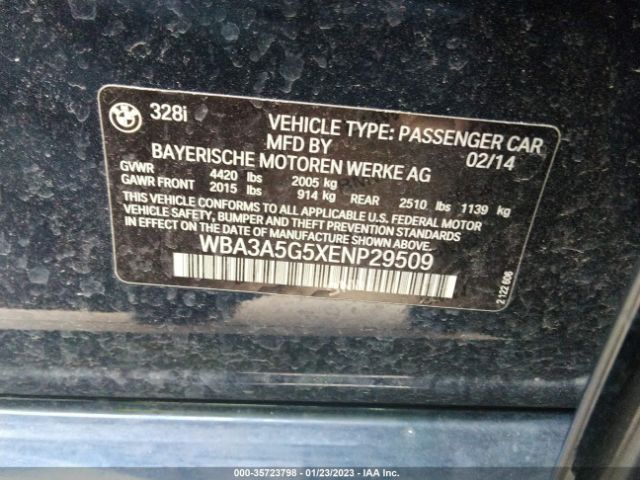 WBA3A5G5XENP29509 BMW 3 Series 328i