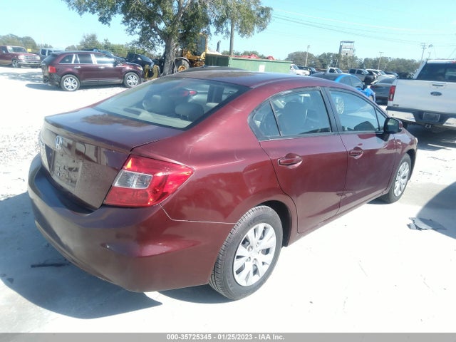 2012 HONDA CIVIC SDN LX VIN: 2HGFB2F56CH534754