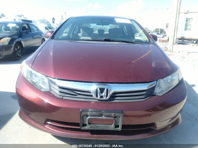 2012 HONDA CIVIC SDN LX VIN: 2HGFB2F56CH534754