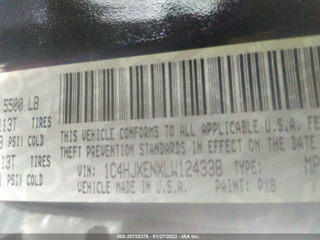 1C4HJXENXLW124338 Jeep Wrangler Unlimited Sahara