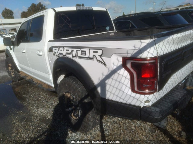 2018 FORD F-150 RAPTOR VIN: 1FTFW1RG2JFA15709