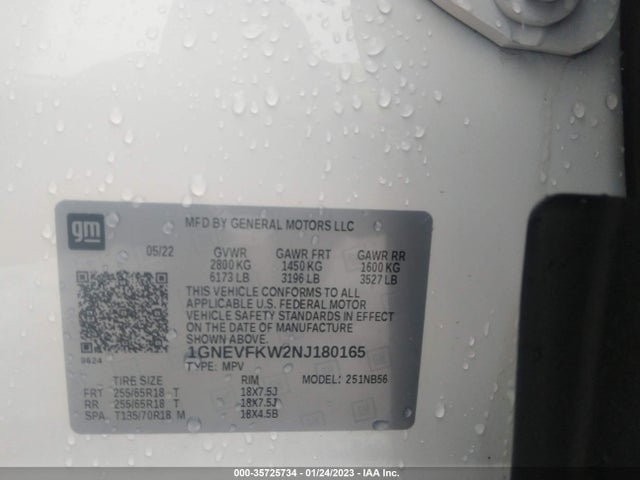 Chevrolet Traverse Ls 2022 1GNEVFKW2NJ180165 Image 9