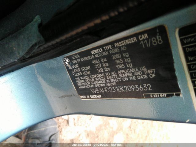 WBAHD2310K2093632 BMW 535 I Automatic