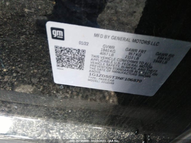 Chevrolet MALIBU LT 2022 1G1ZD5ST3NF106830 Image 10