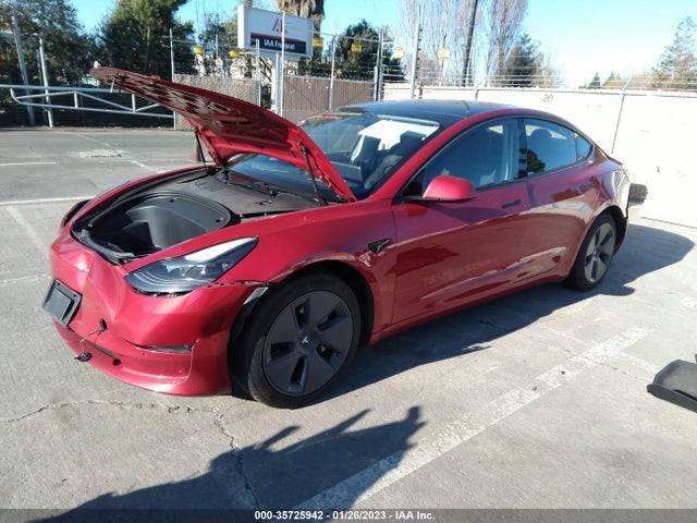 Tesla Model 3 Long Range 2021 5YJ3E1EB9MF879701 Image 2