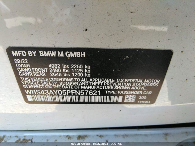 BMW M3 Competition Xdrive 2023 WBS43AY05PFN57621 Image 9