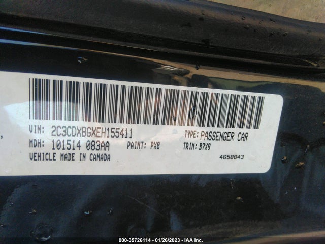 Dodge Charger Se 2014 2C3CDXBGXEH155411 Image 9