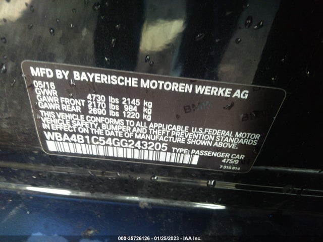 BMW 4 Series 435i 2016 WBA4B1C54GG243205 Image 10