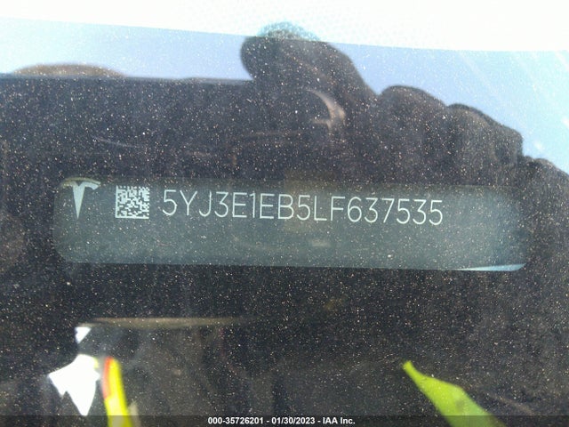 Tesla Model 3 Long Range 2020 5YJ3E1EB5LF637535 Image 10