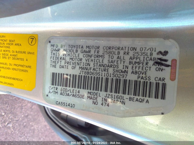 JT8BD69S110150297 Lexus GS 300