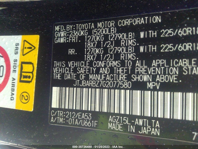 Lexus NX 200T 2016 JTJBARBZ7G2077580 Image 10