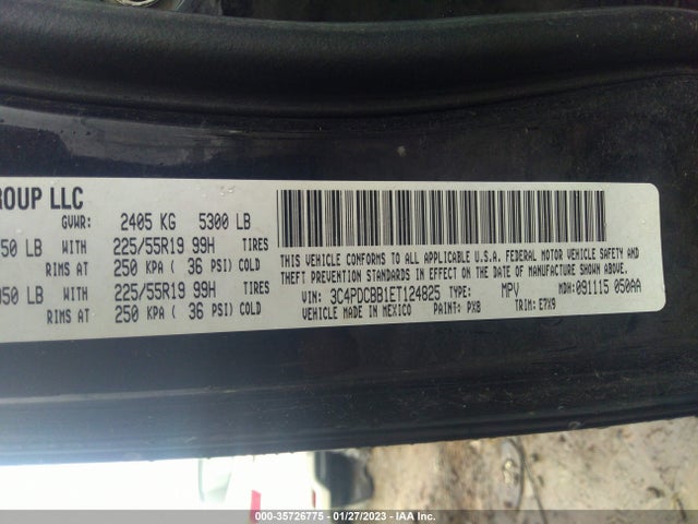 Dodge Journey Sxt 2014 3C4PDCBB1ET124825 Image 9