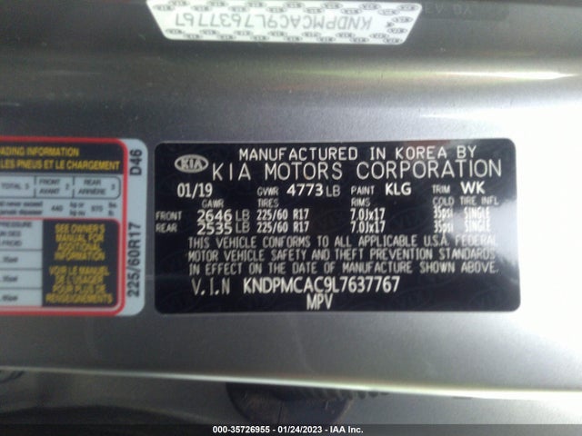 KIA Sportage Lx 2020 KNDPMCAC9L7637767 Image 9