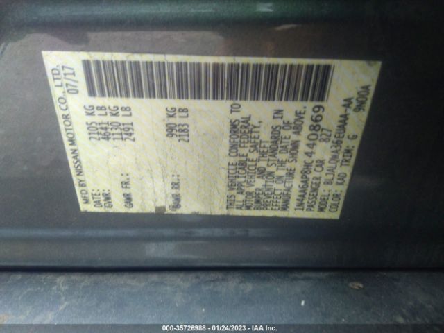 1N4AA6AP8HC440869 Nissan MAXIMA S