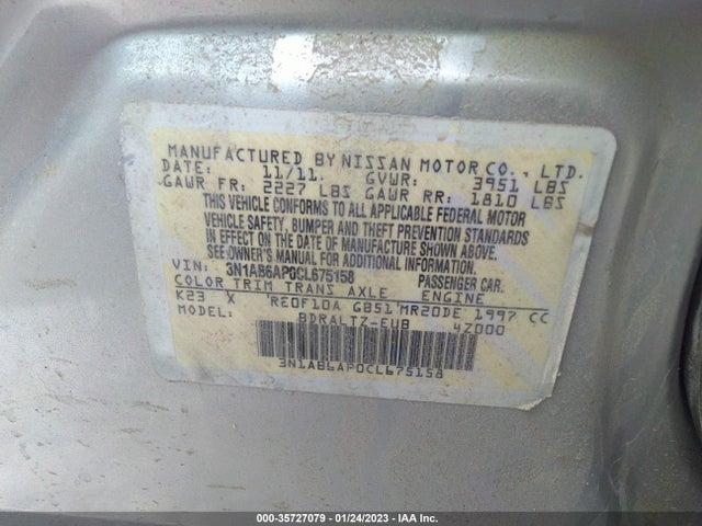 Nissan Sentra 2.0 S 2012 3N1AB6AP0CL675158 Image 10