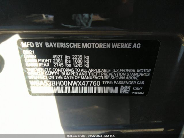 WBA53BH00NWX47760 BMW 5 Series 530i