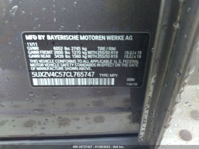 5UXZV4C57CL765747 BMW X5 35i