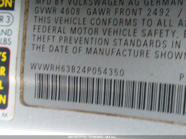 Volkswagen Passat Sedan Glx 2004 WVWRH63B24P054350 Image 10