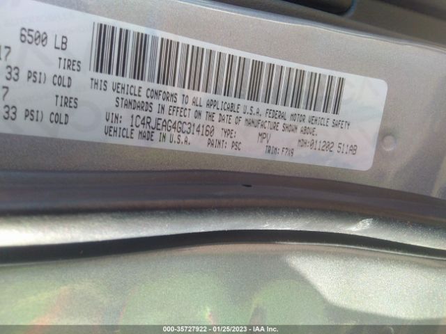 1C4RJEAG4GC314160 Jeep Grand Cherokee Laredo