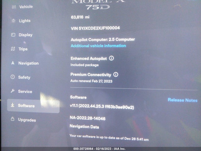 2018 Tesla Model X, VIN: 5YJXCDE2XJF100004