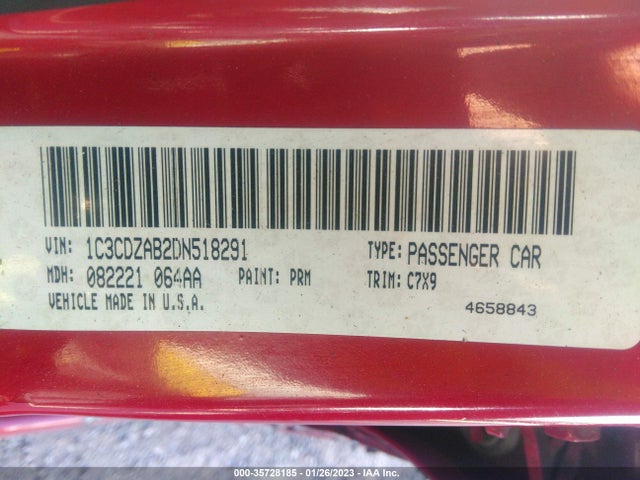 Dodge AVENGER SE 2013 1C3CDZAB2DN518291 Image 10