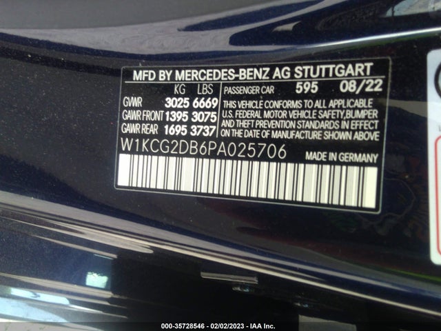 2023 Mercedes-Benz EQS, VIN: W1KCG2DB6PA025706