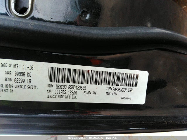 Dodge Caliber Mainstreet 2011 1B3CB3HA5BD123599 Image 10