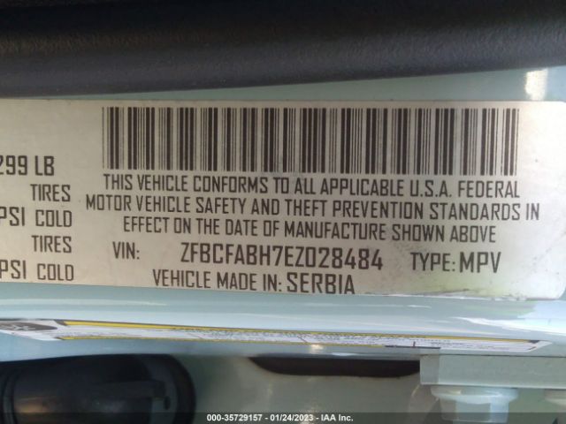 ZFBCFABH7EZ028484 Fiat 500L