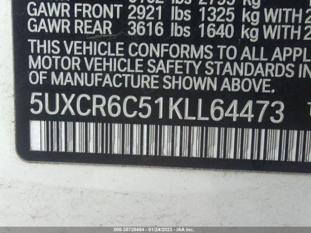 5UXCR6C51KLL64473 BMW X5 Xdrive40i