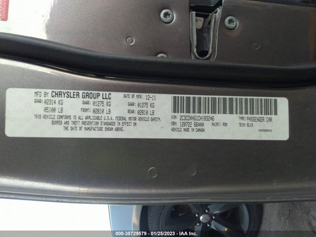 Dodge Charger Sxt Plus 2012 2C3CDXHG1CH183246 Image 10