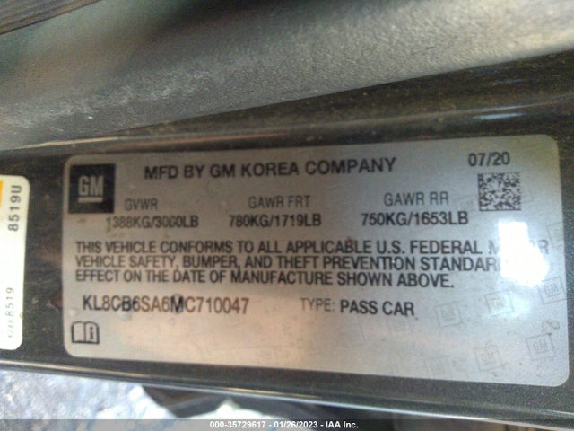 Chevrolet SPARK LS 2021 KL8CB6SA6MC710047 Image 9