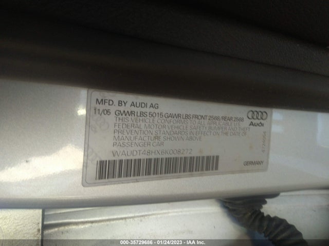 WAUDT48HX6K008272 Audi A4 3.0l