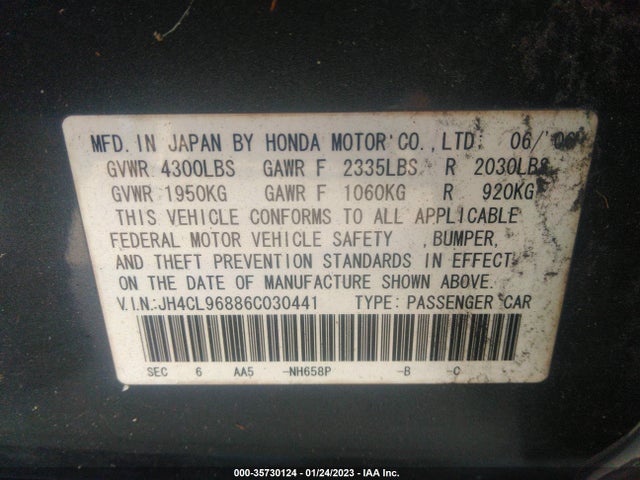 Acura TSX 2006 JH4CL96886C030441 Image 10