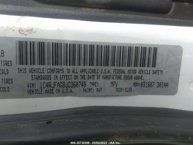 1C4RJFAG8JC360748 Jeep Grand Cherokee Altitude