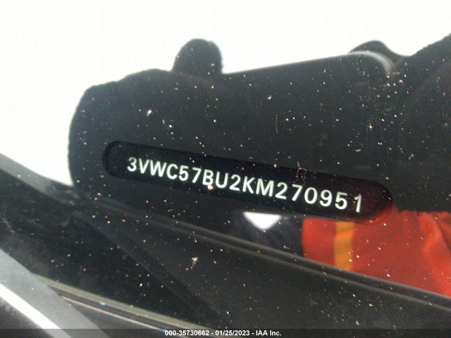 3VWC57BU2KM270951 Volkswagen Jetta S/se/r-line