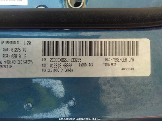 2C3CDXBG5LH133295 Dodge Charger Sxt